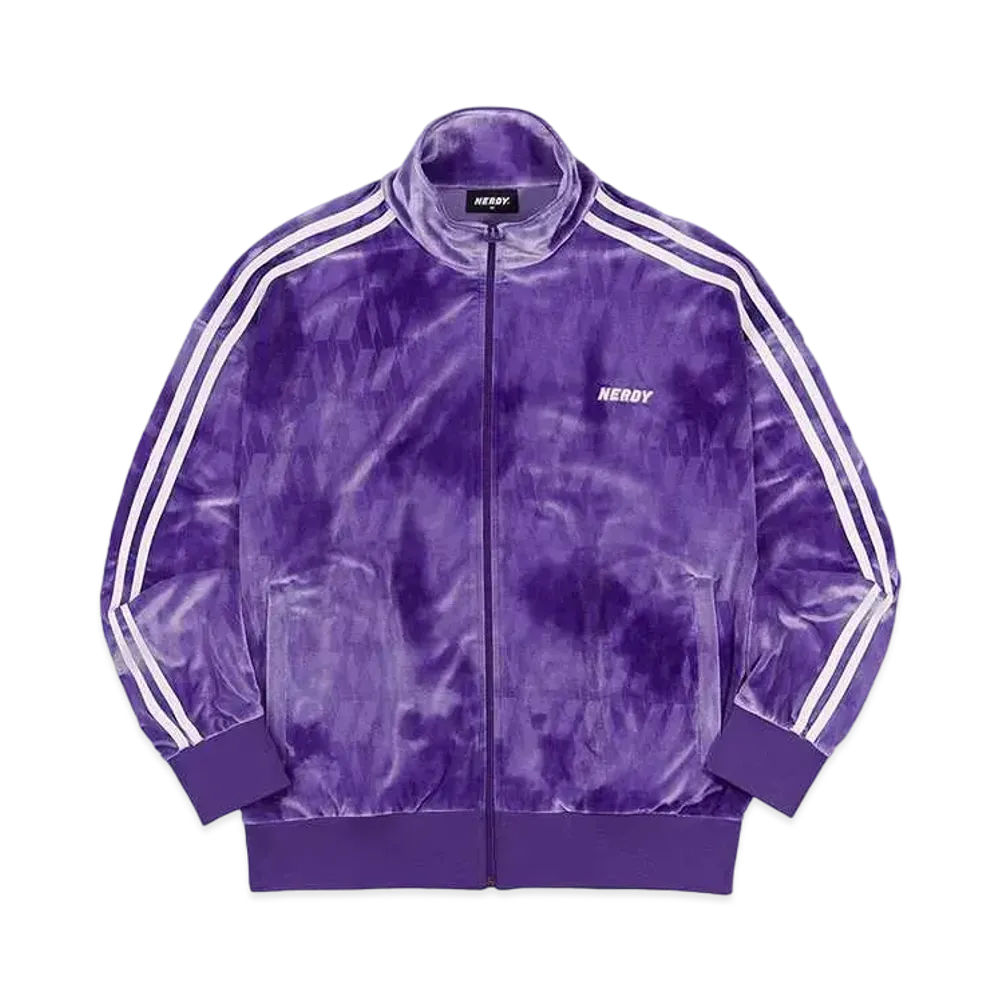 atmos pink x Nordie Dna Watercolor Velvet Track Top "Purple"