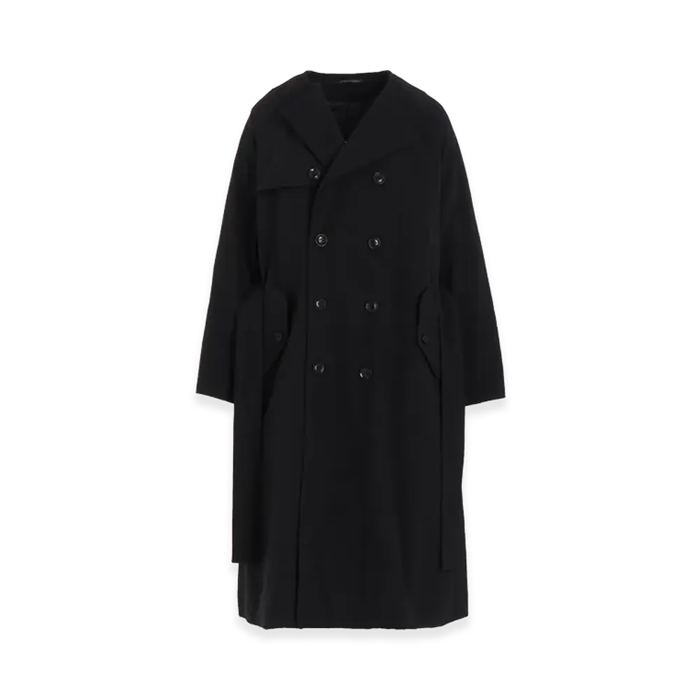 Y's NY/ Vintage Oxford Trench Coat "Black"