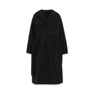 Y's NY/ Vintage Oxford Trench Coat "Black"