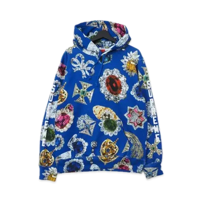 Supreme Jewels Hooded Sweatshirt "Blue"