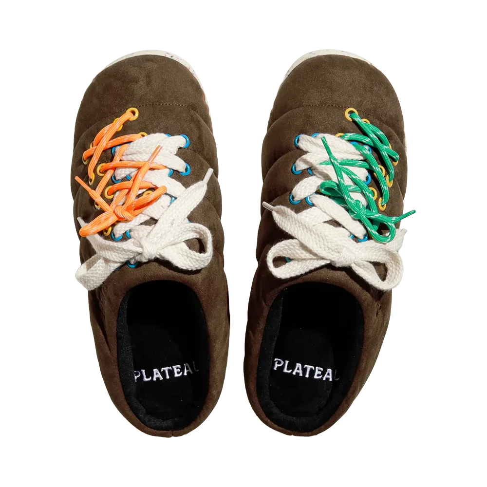 PLATEAU STUDIO x SUBU F-LINE Lace-Up Slipper "Brown"