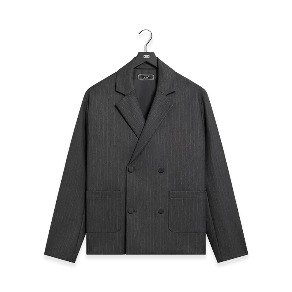 Kith Double Weave Raya Blazer "Dark Heather Grey"