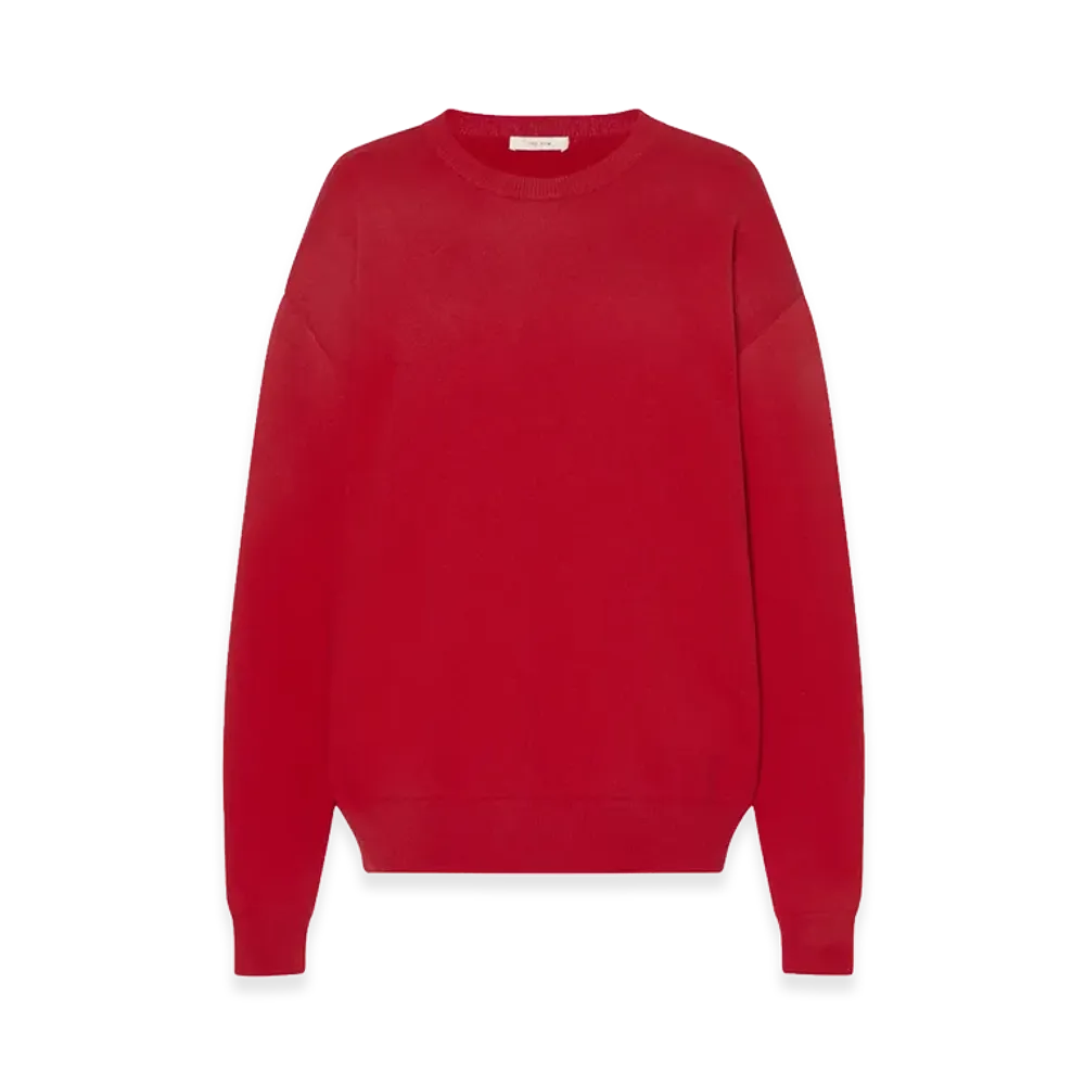 The Row Women's Leora Cashmere Tops "Red"