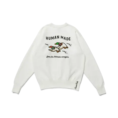 HUMAN MADE XMAS SWEATSHIRT "White"