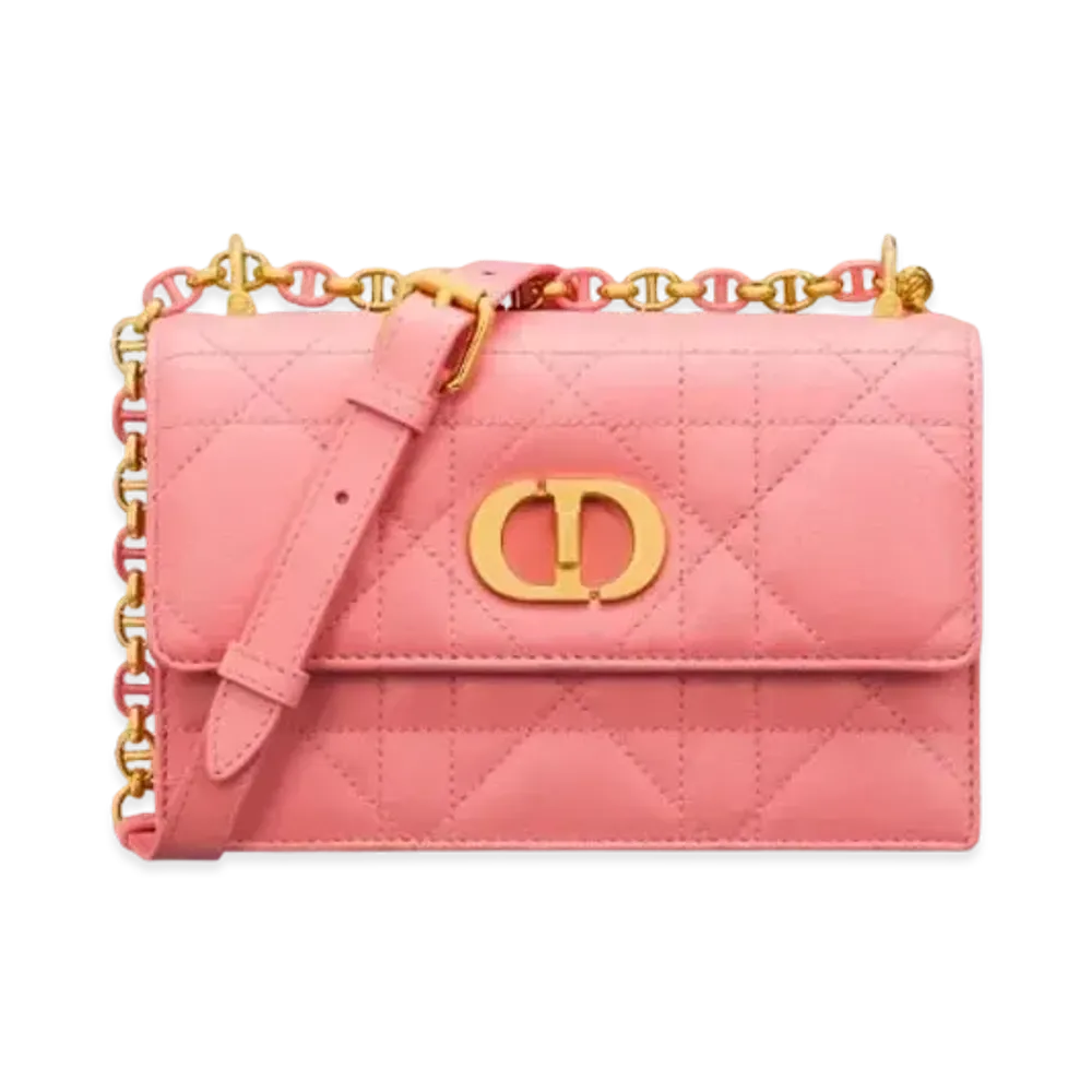 Dior Miss Caro Mini Bag Macrocannage Lambskin "Light Pink"