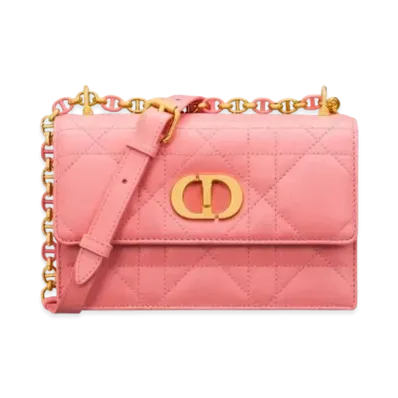Dior Miss Caro Mini Bag Macrocannage Lambskin "Light Pink"