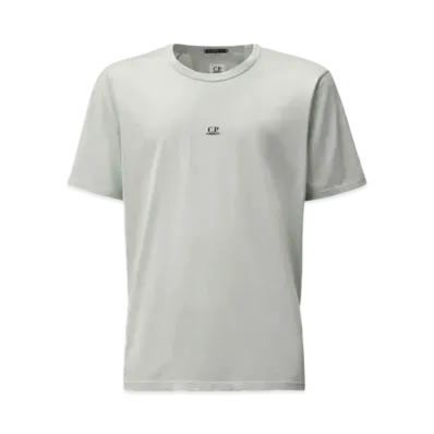 C.P. Company 70/2 Mercerized Jersey Printed Logo T-Shirt "Cerulean Light Blue"