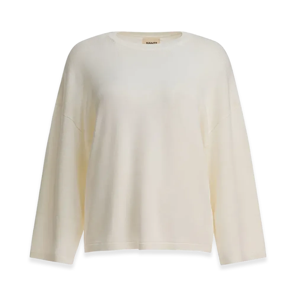 KHAITE Women's "Darcy" Sweater "White"