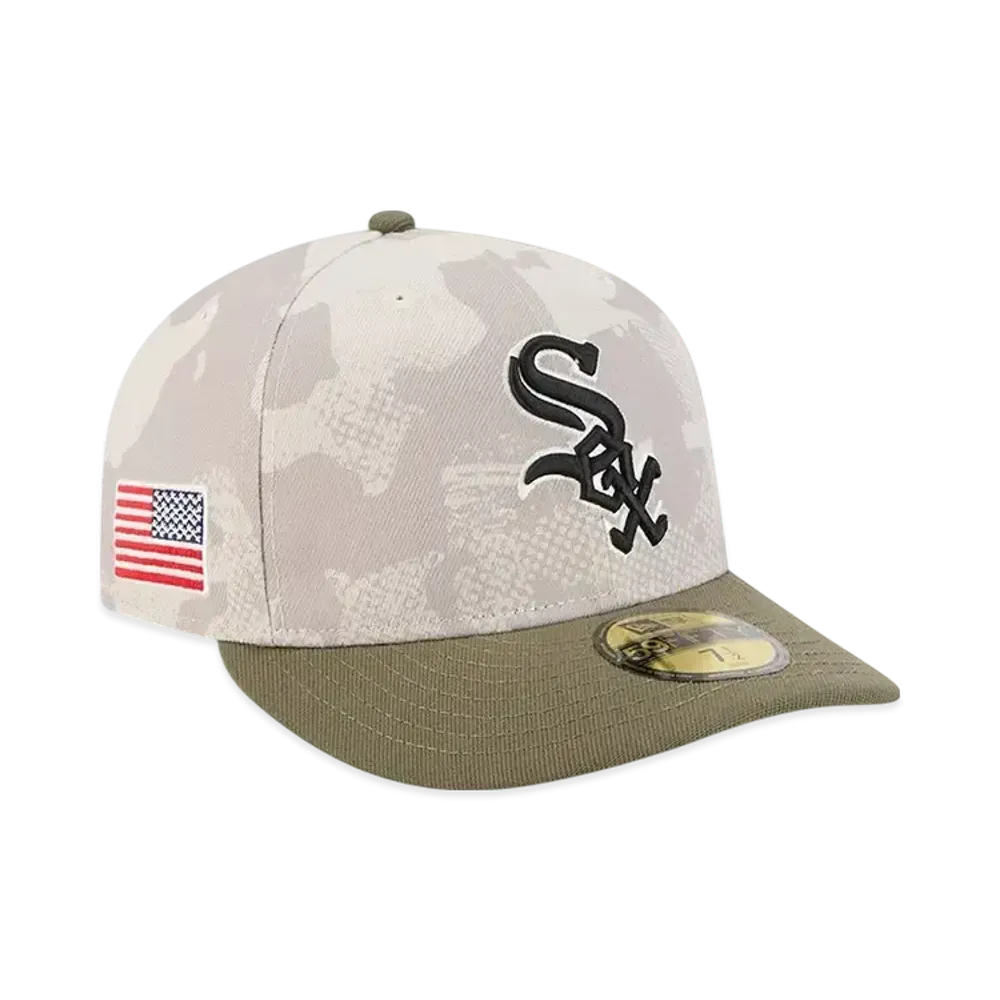 NEW ERA PC 59Fifty On Field MLB 2025 Armed Forces Day Chicago White Sox "Stone"