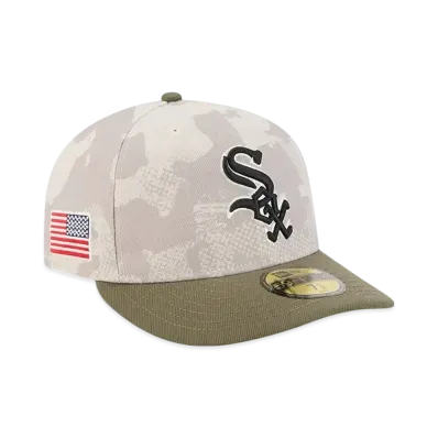 NEW ERA PC 59Fifty On Field MLB 2025 Armed Forces Day Chicago White Sox "Stone"
