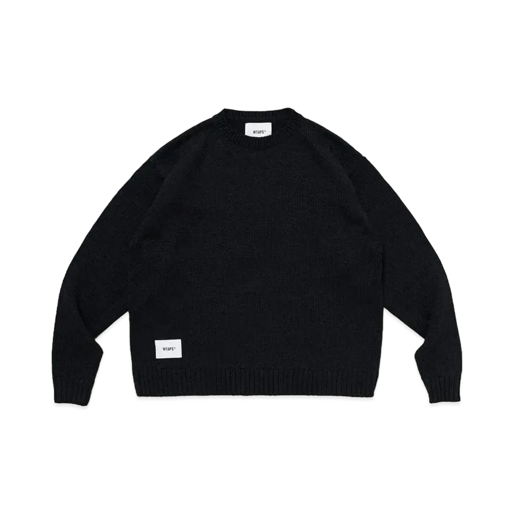 WTAPS CN 02 / Sweater / Poly. Sign "Black"