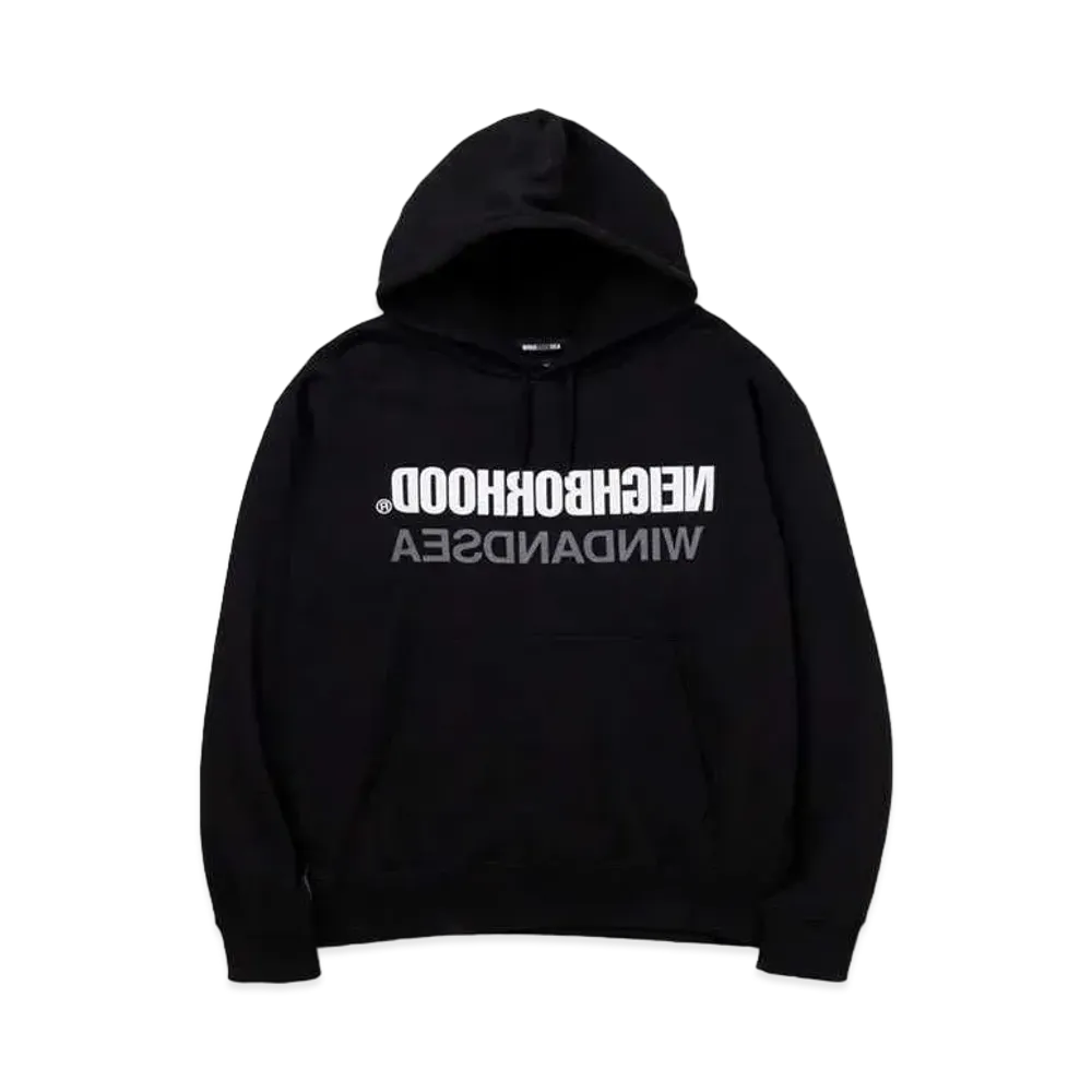 NEIGHBORHOOD WIND AND SEA NHWDS / C-HOODED . LS "Black"
