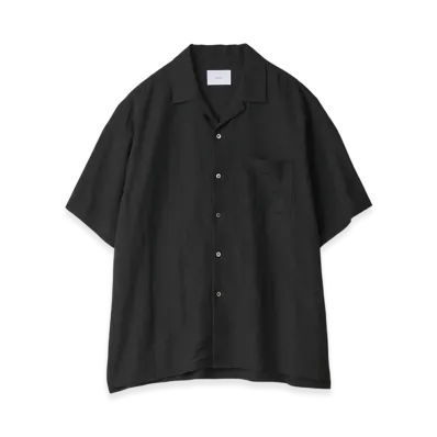 ssstein Rayon/Linen Oversized SS Shirt "Black"