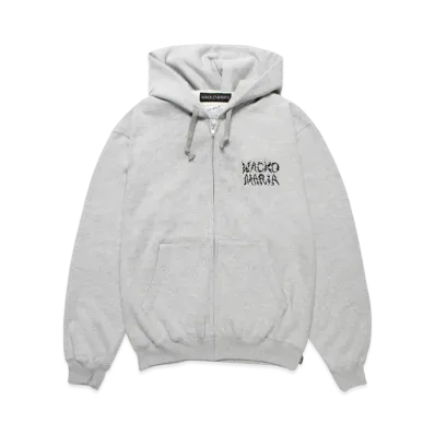 WACKO MARIA x NECKFACE Heavy Weight Zip Hooded Sweat Shirt "Gray"
