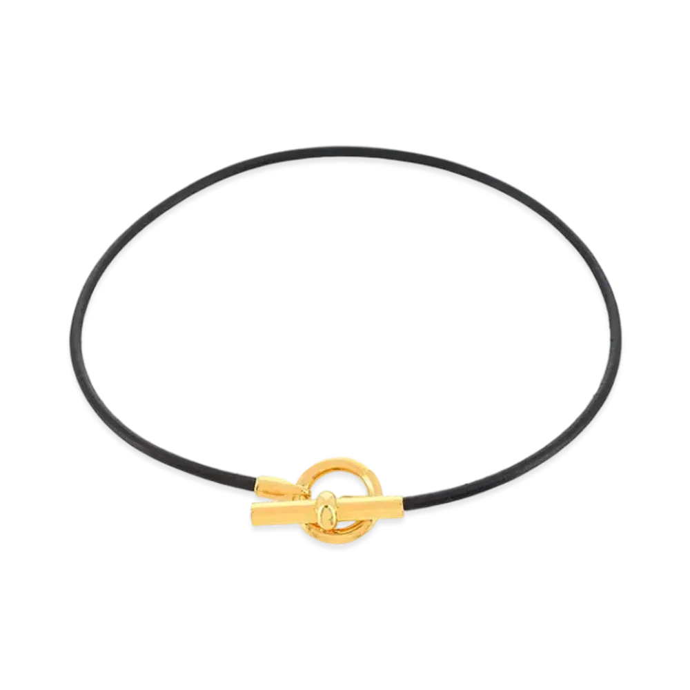 Hermes Glenan Choker "Black/Gold"