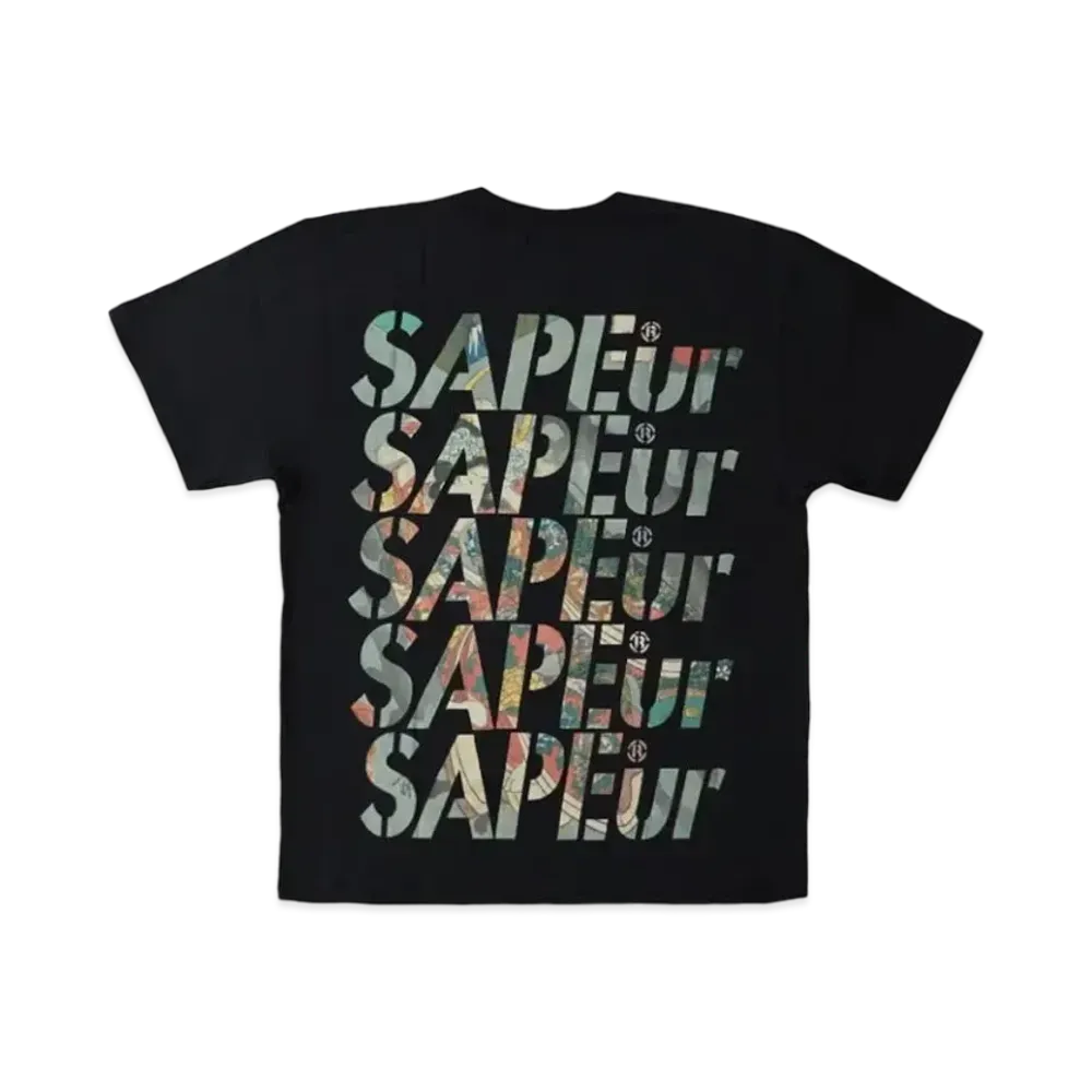 SAPEur Princess Yaegaki Kuniyoshi Utagawa S/S Tee "Black"