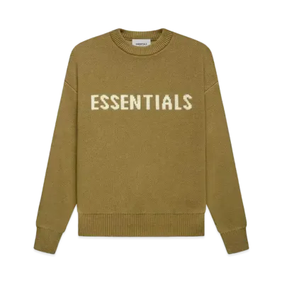 FEAR OF GOD ESSENTIALS KIDS KNIT PULLOVER "Amber"