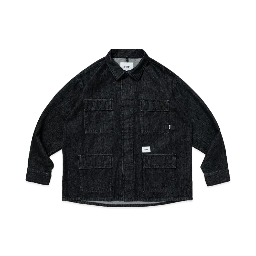 WTAPS Jmod / LS / Cotton. Denim. Pasthg "Black"