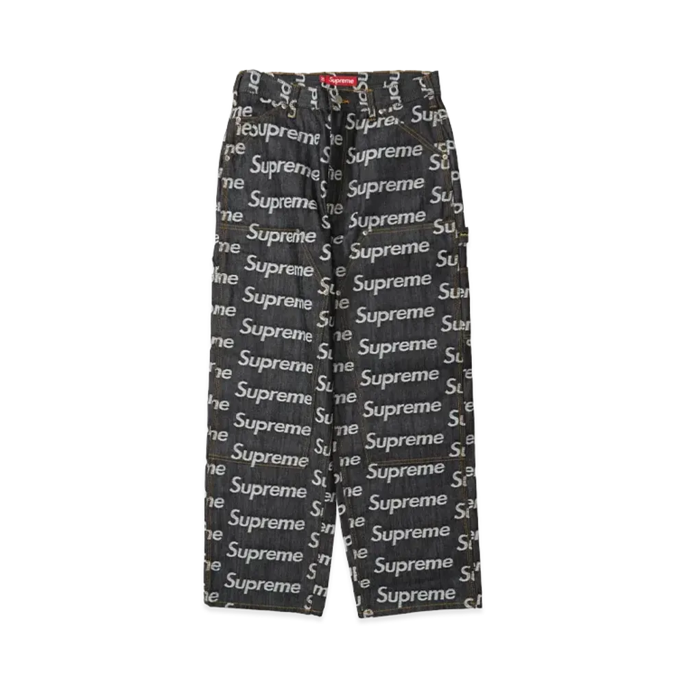 Supreme Jacquard Logos Double Knee Denim Painter Jean "Indigo"