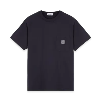 Stone Island 21957 Fissato Treatment Short Sleeve Organic Cotton T-Shirt - 24SS "Blue"