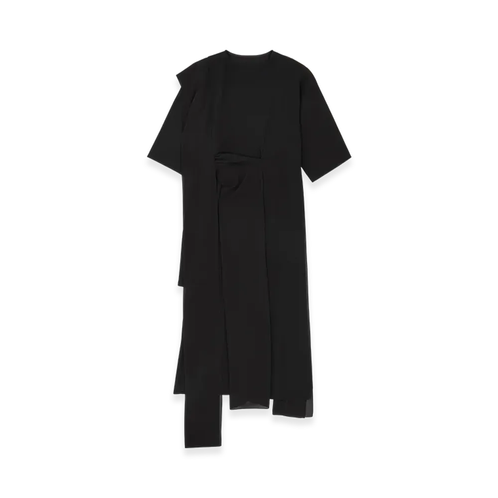 MM6 Maison Margiela Women's Layered Dress "Black"