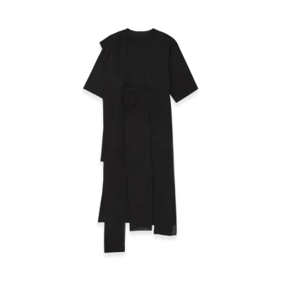 MM6 Maison Margiela Women's Layered Dress "Black"