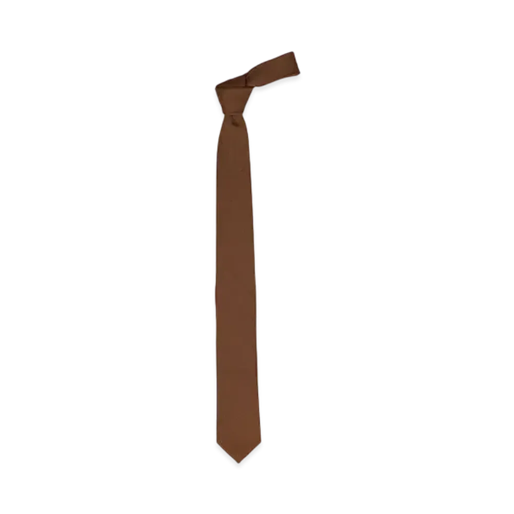 Graphpaper Techno Wool Nylon Necktie "Brown"