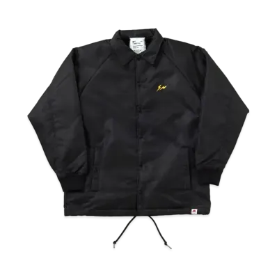 FRAGMENT x POKEMON THUNDERBOLT PROJECT PRINT COACH JACKET "Black"