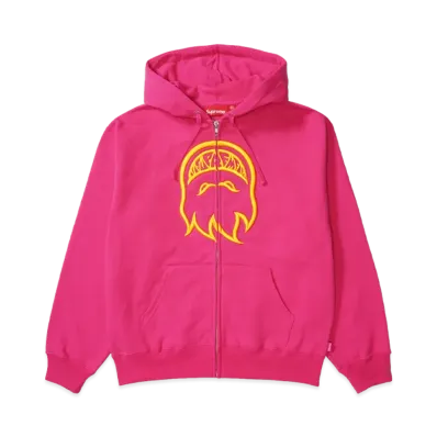 Supreme x Spitfire Zip Up Hooded Sweatshirt "Bright Fuchsia"