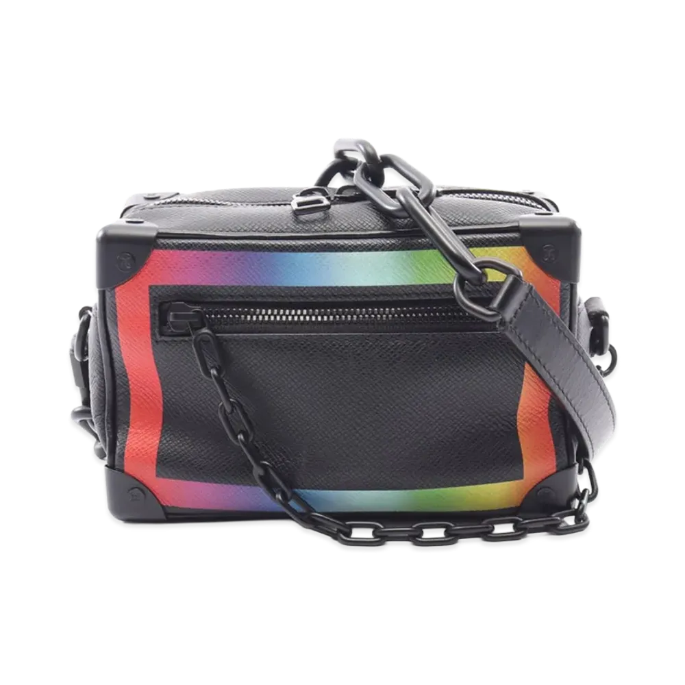 Louis Vuitton Mini Soft Trunk Taiga Rainbow "Black"