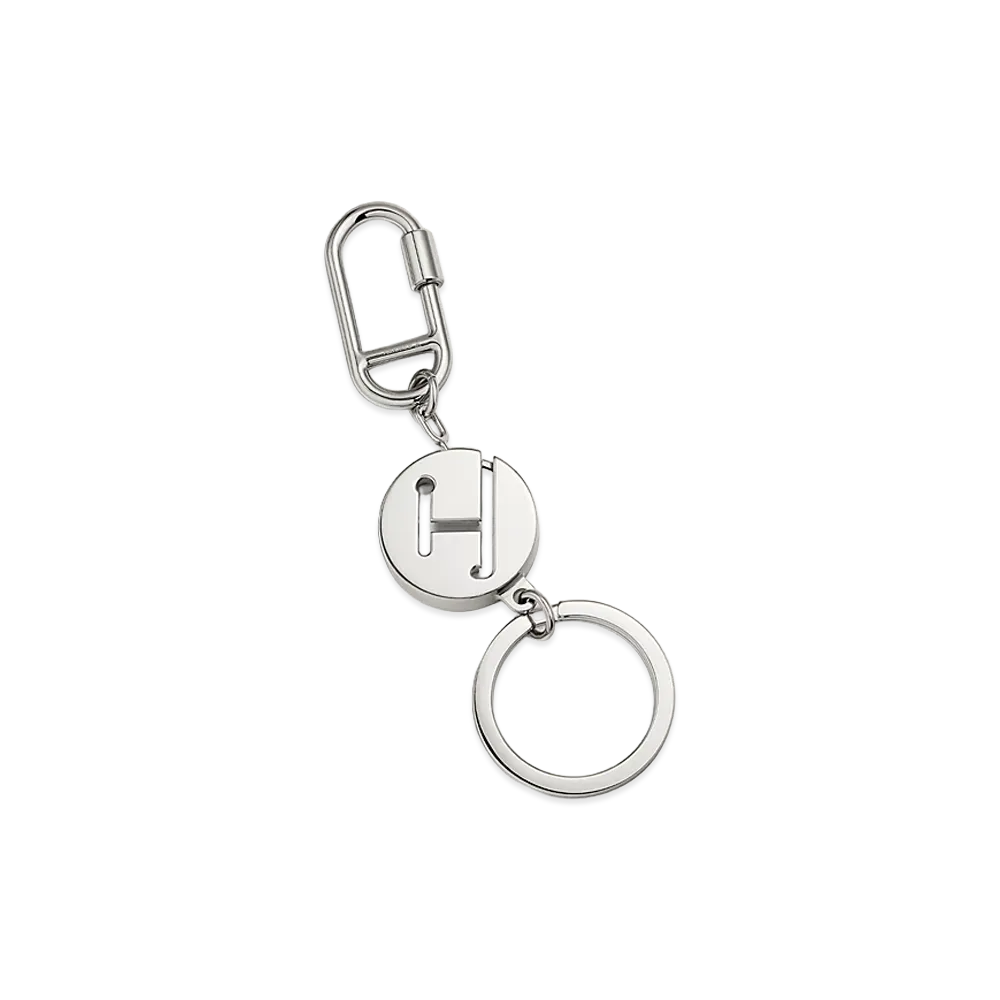 Hermes Labyrinthe Key Ring "Silver"