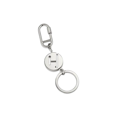 Hermes Labyrinthe Key Ring "Silver"