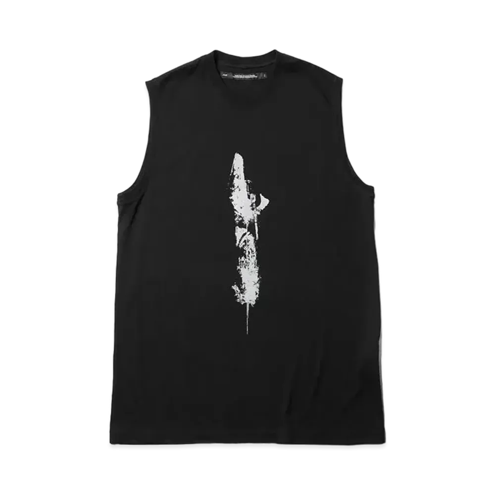 JULIUS Printed Tank Top "Black"