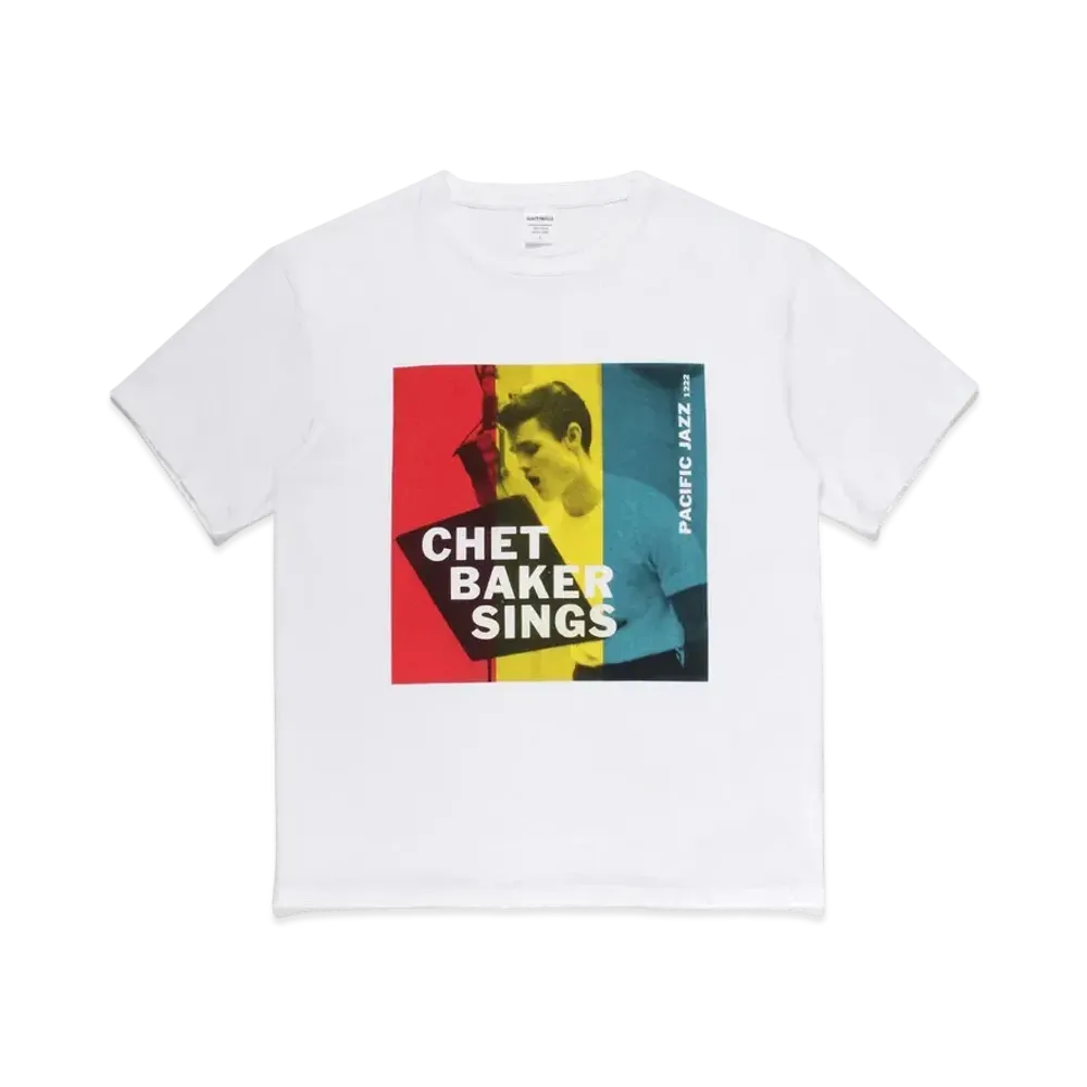 WACKO MARIA CHET BAKER / WASHED HEAVY WEIGHT T-SHIRT #1 "White"