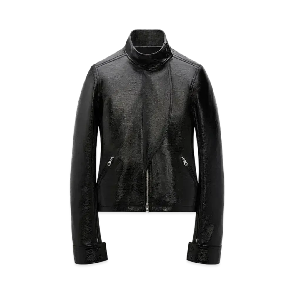 Courreges Motorcycle Vinyl Jacket "Black"