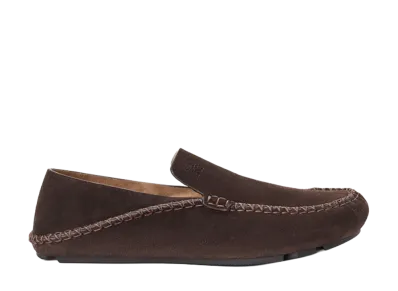LOEWE Rambla Driving Loafer in Suede Calfskin "Dark Brown"