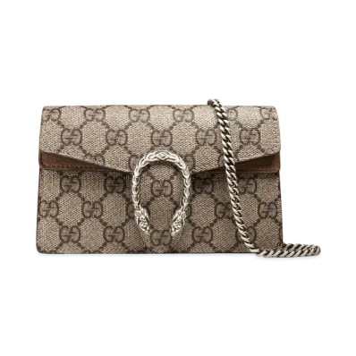 GUCCI Dionysus GG Supreme Super Mini Bag "GG Supreme Canvas"