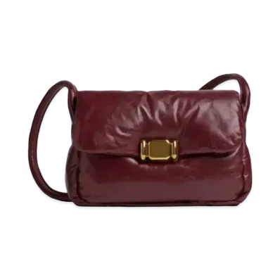 Bottega Veneta Barolo Padded Crossbody Bag "Burgundy"