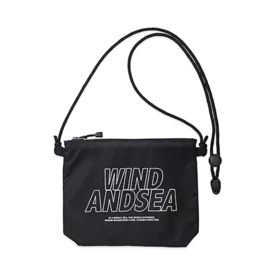 WIND AND SEA Wind Sacoche "Black"