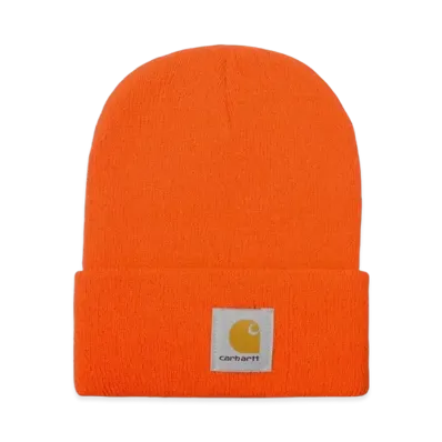Carhartt Knit Cuffed Beanie Watch Cap C Logo "Bright Orange"