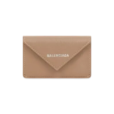 BALENCIAGA Papier Mini Wallet "Brown"
