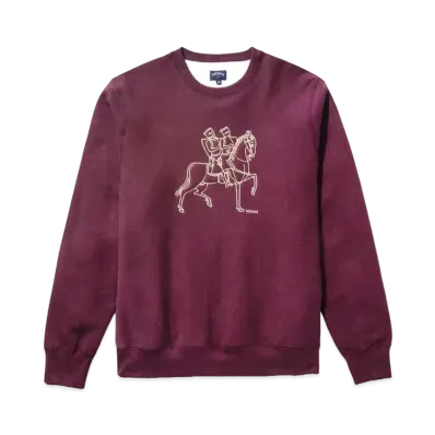 Noah Knights Templar Crewneck "Burgundy"