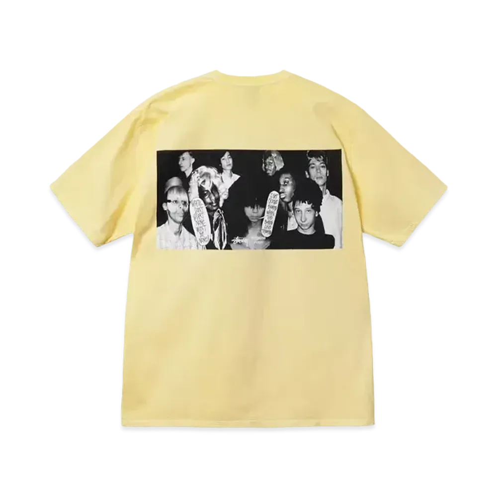 Stussy x Martine Rose Collage Pigment Dyed Tee "Lemon"