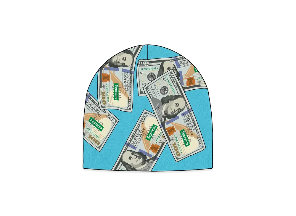 Supreme Money Beanie "Light Blue"