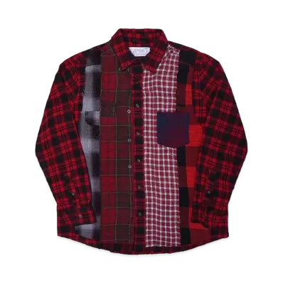 Rafu Remake shirt "BROWN or Red"
