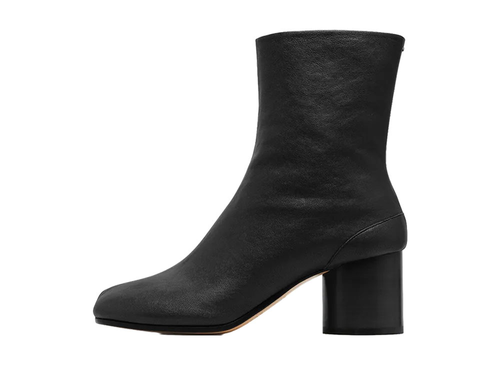 Maison Margiela Women's Nappa Leather Tabi Ankle Boots H60 "Black"