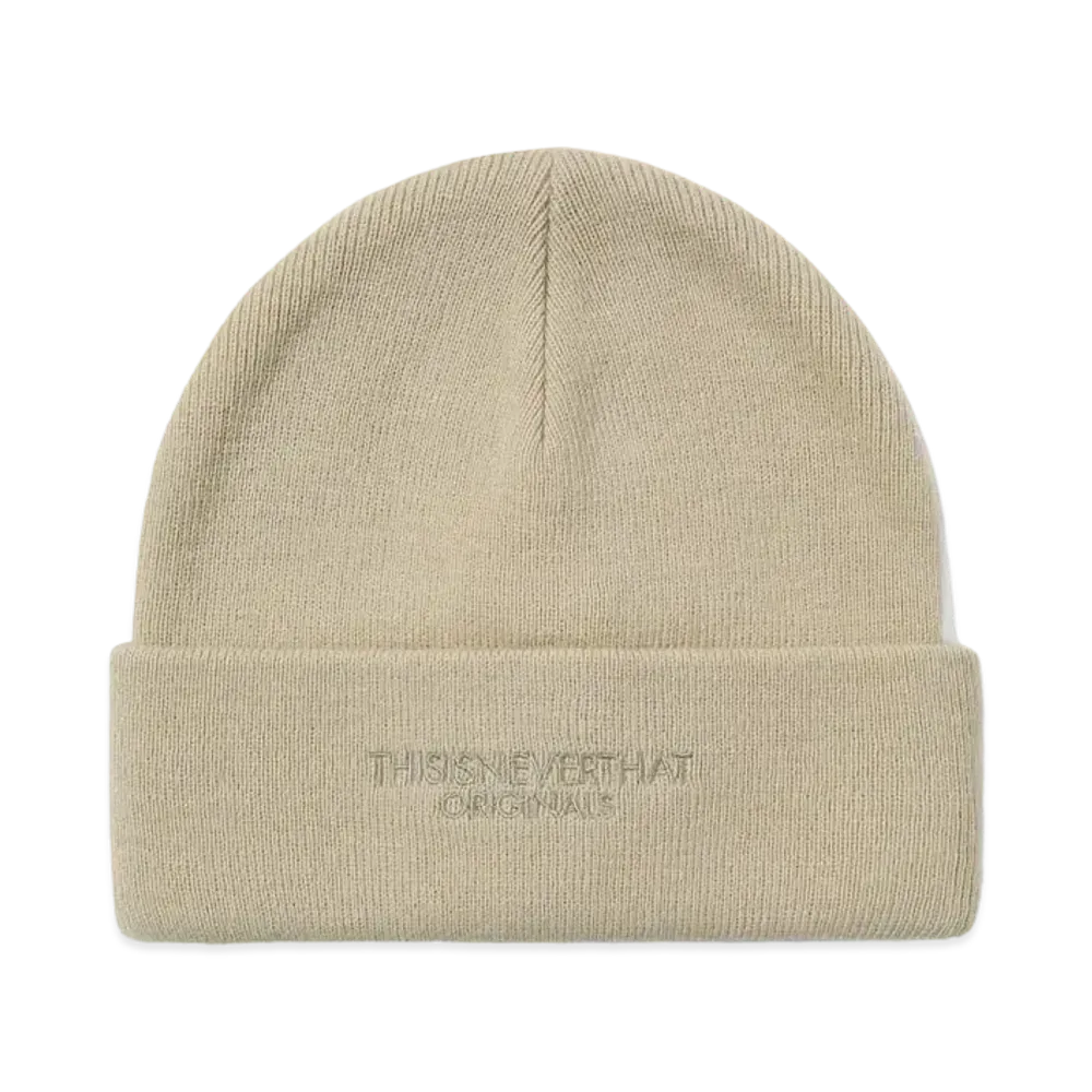 thisisneverthat FR-Logo Beanie "Beige"