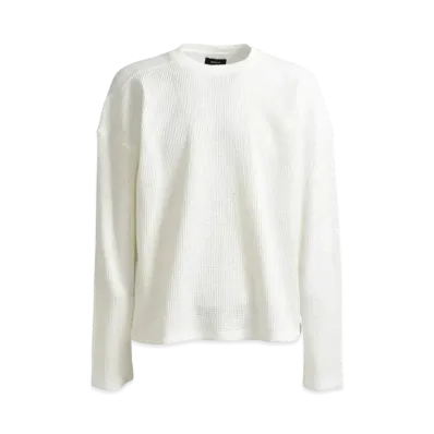 BREATH Newrich Waffle LS Tee "White"