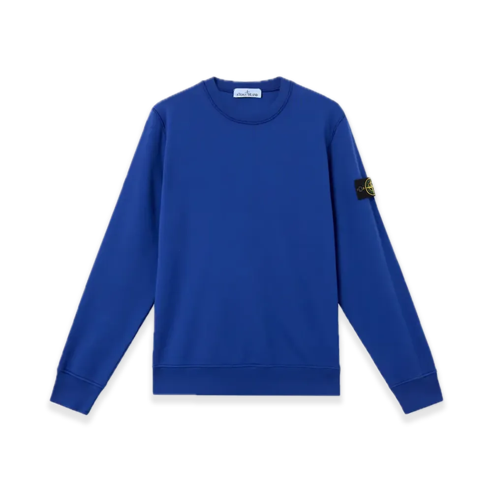 Stone Island 6100044 Organic Cotton Fleece "Bright Blue"