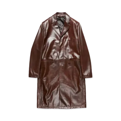 Acne Studios Leather Coat "Brown"